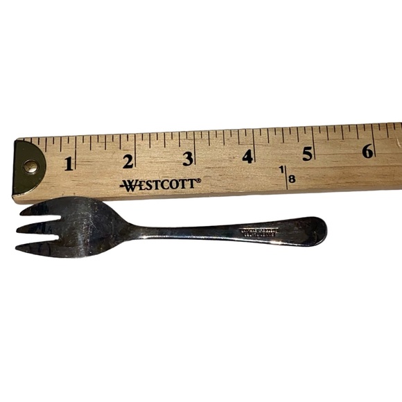 Vtg Leonard 7pc Silverplate Relish Serving Tray Glass Dishes Forks MIB - Picture 8 of 16